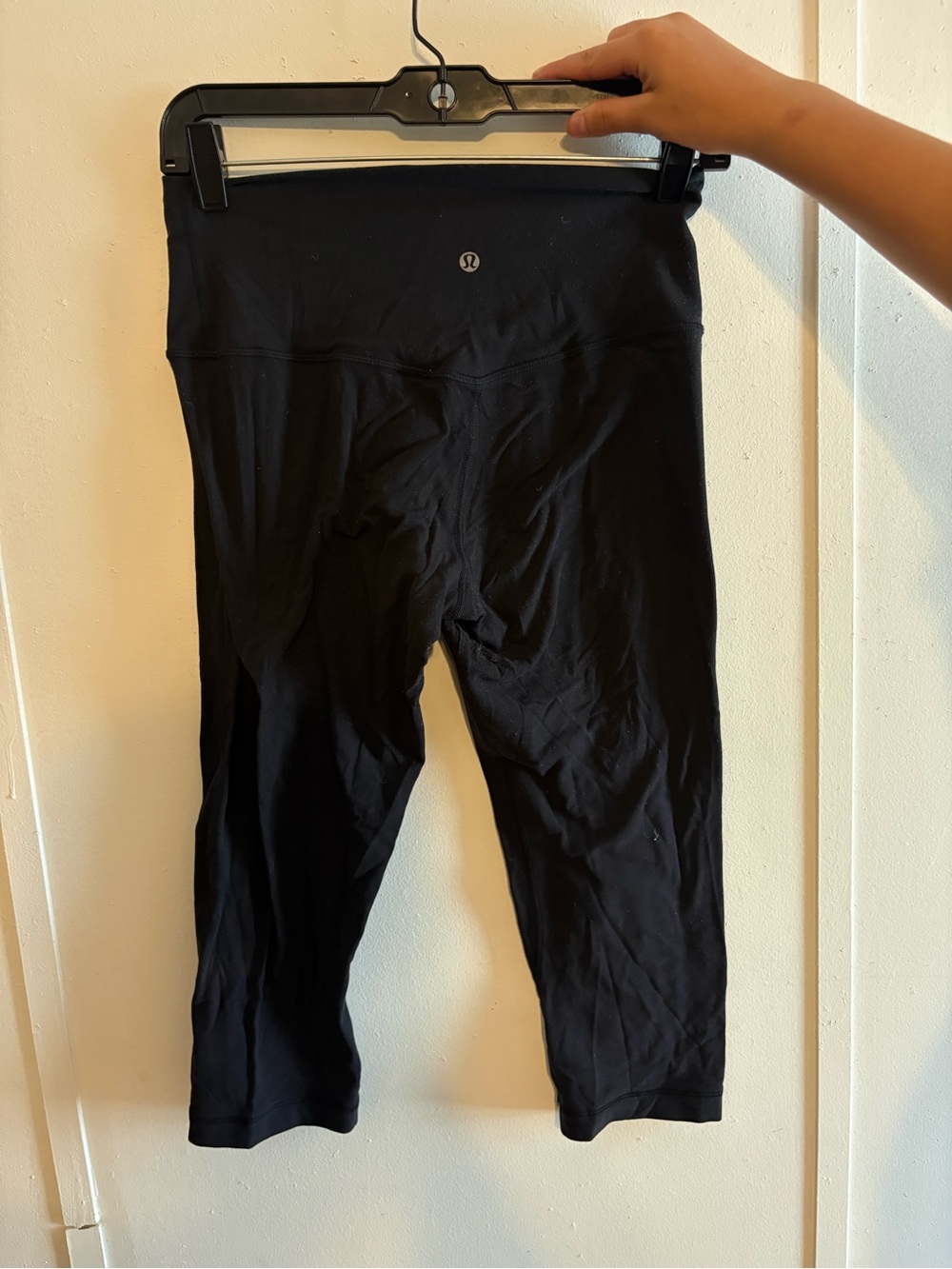 lululemon athletica Black Cropped Leggings